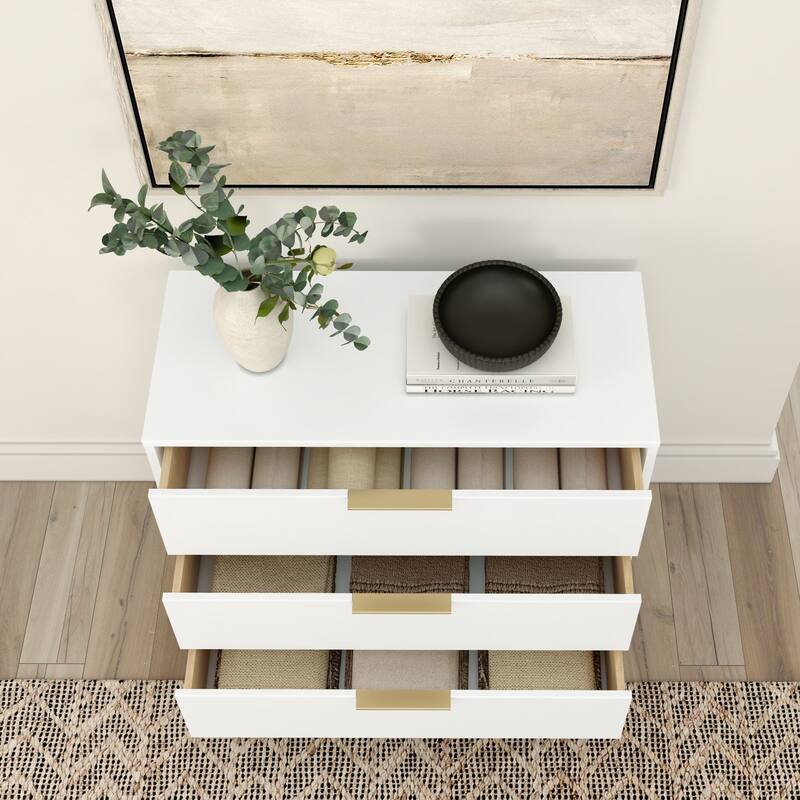 Plank and Beam Haven 3-Drawer Dresser with Pull Handles