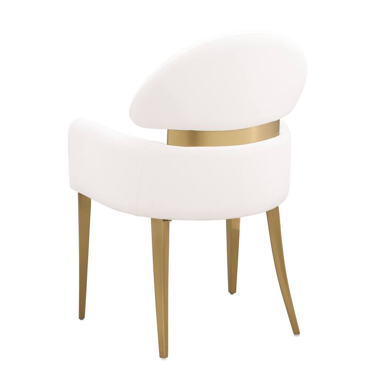 Furniture of America Luvien Modern 7-Piece White Sintered Stone Top Oval Dining Table Set