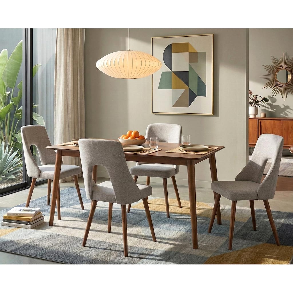 Lifestorey Clover Mid-Century Modern Dining Set