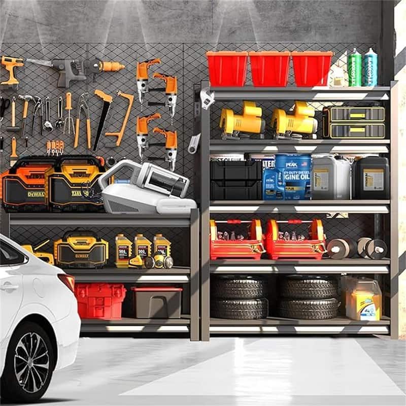 Adjustable 5 Tier Metal Shelving Utility Shelf