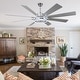 preview thumbnail 35 of 118, 20"/24"/72" Oaks Aura Cotti Low Profile Dimmable Smart Ceiling Fan with Lights 6-Speed Flush Mount Modern Remote