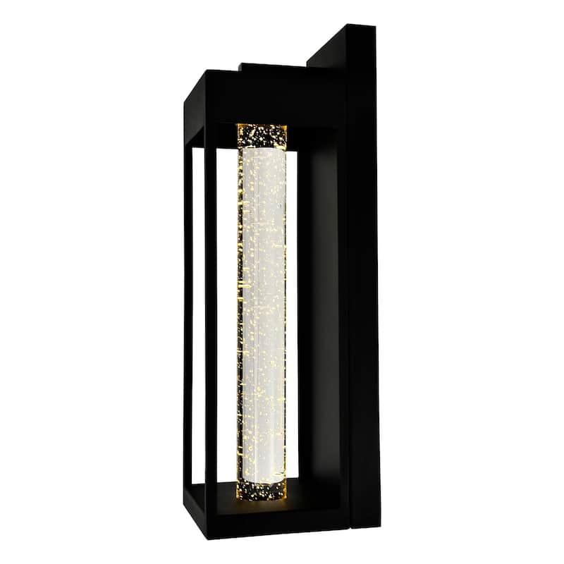 Rochester LED Integrated Black Outdoor Wall Light - Black