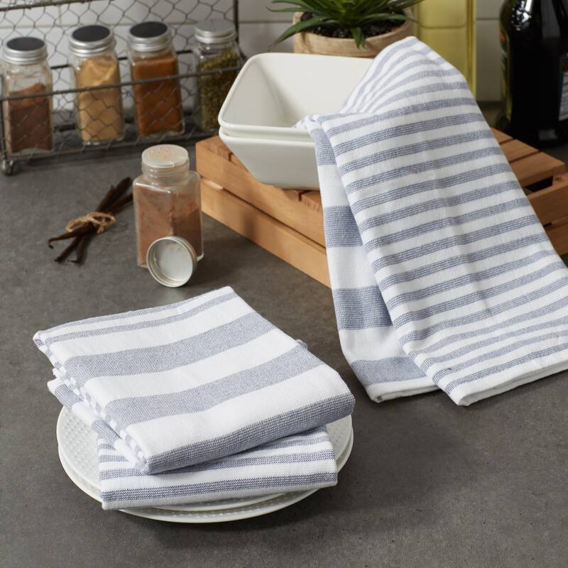 Asst Barn Red French Terry Dishtowel Set/3
