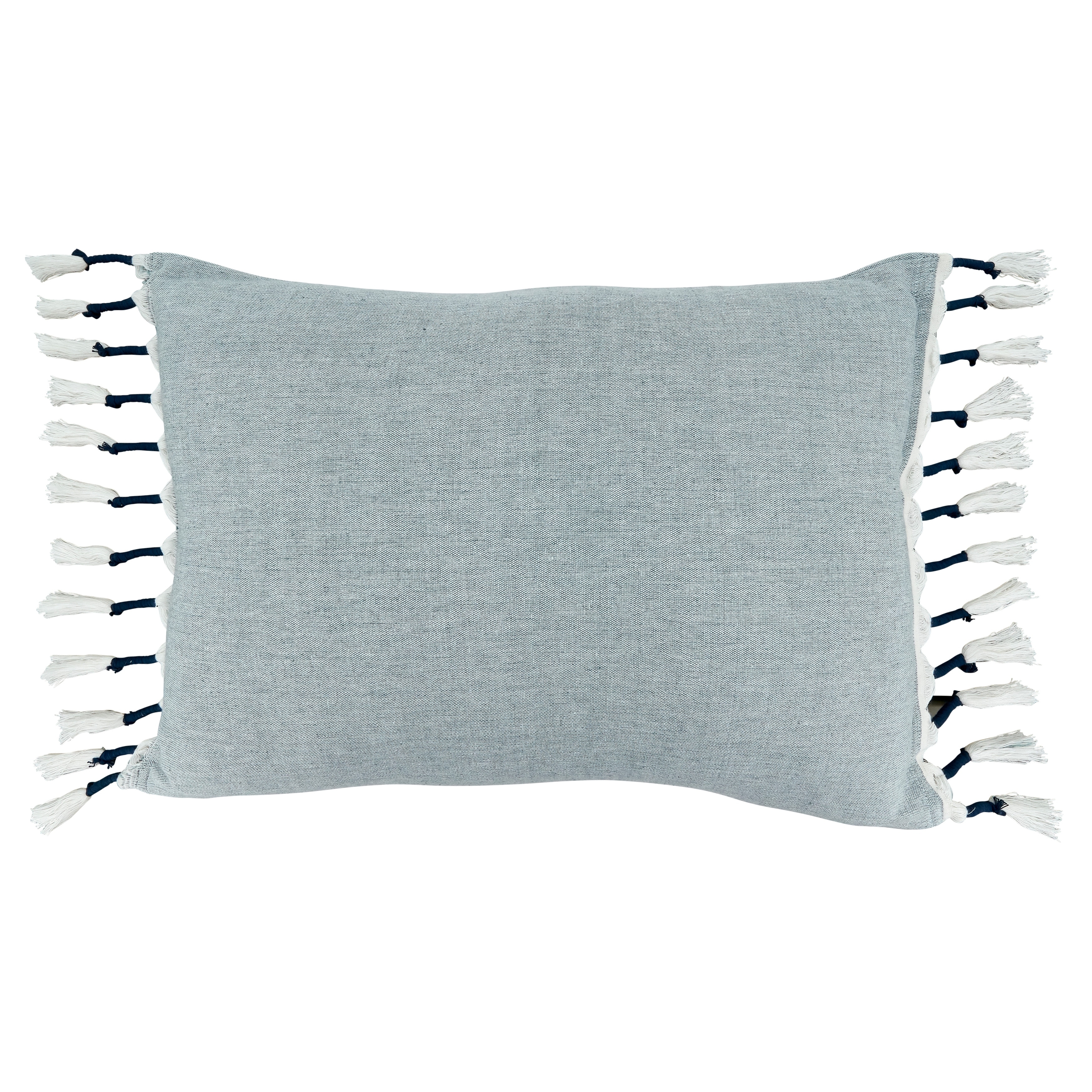 Throw Pillow With Tasseled Design-image