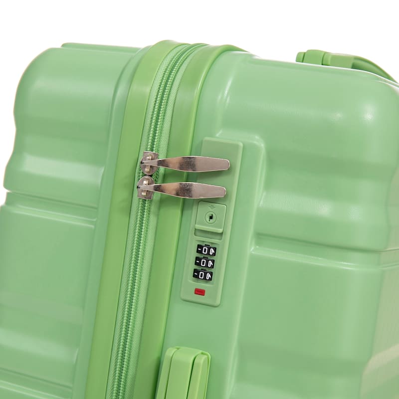 3PCS ABS Carry on Suitcase with Combination Lock