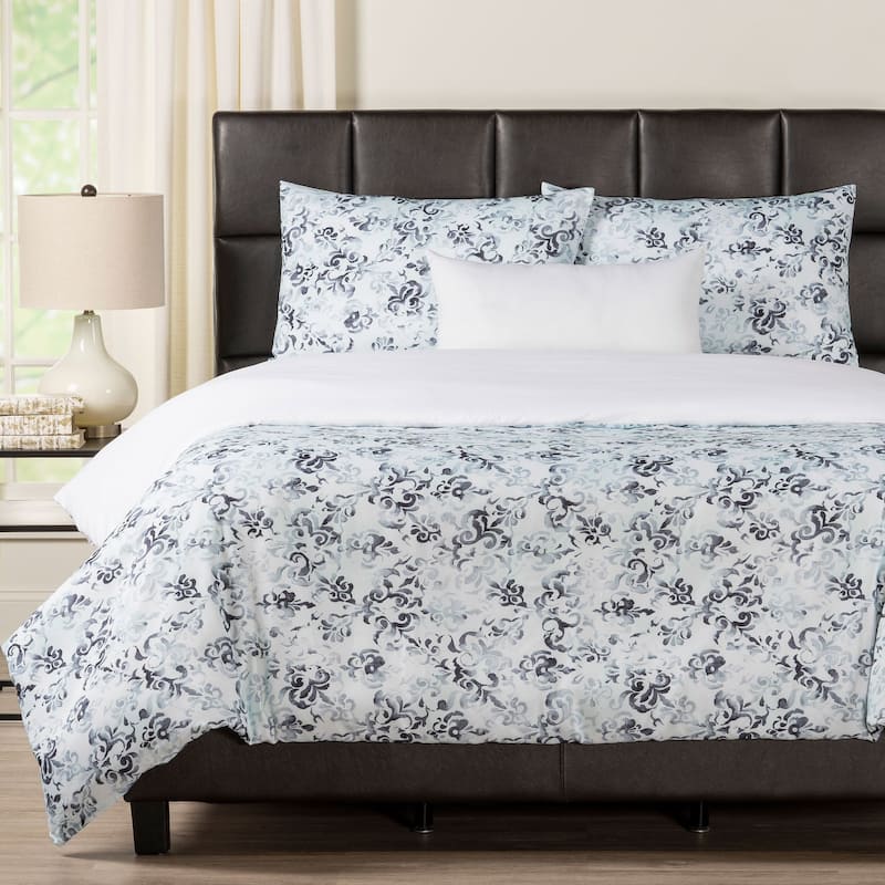 Rococo Print Duvet Set - King - 5 Piece