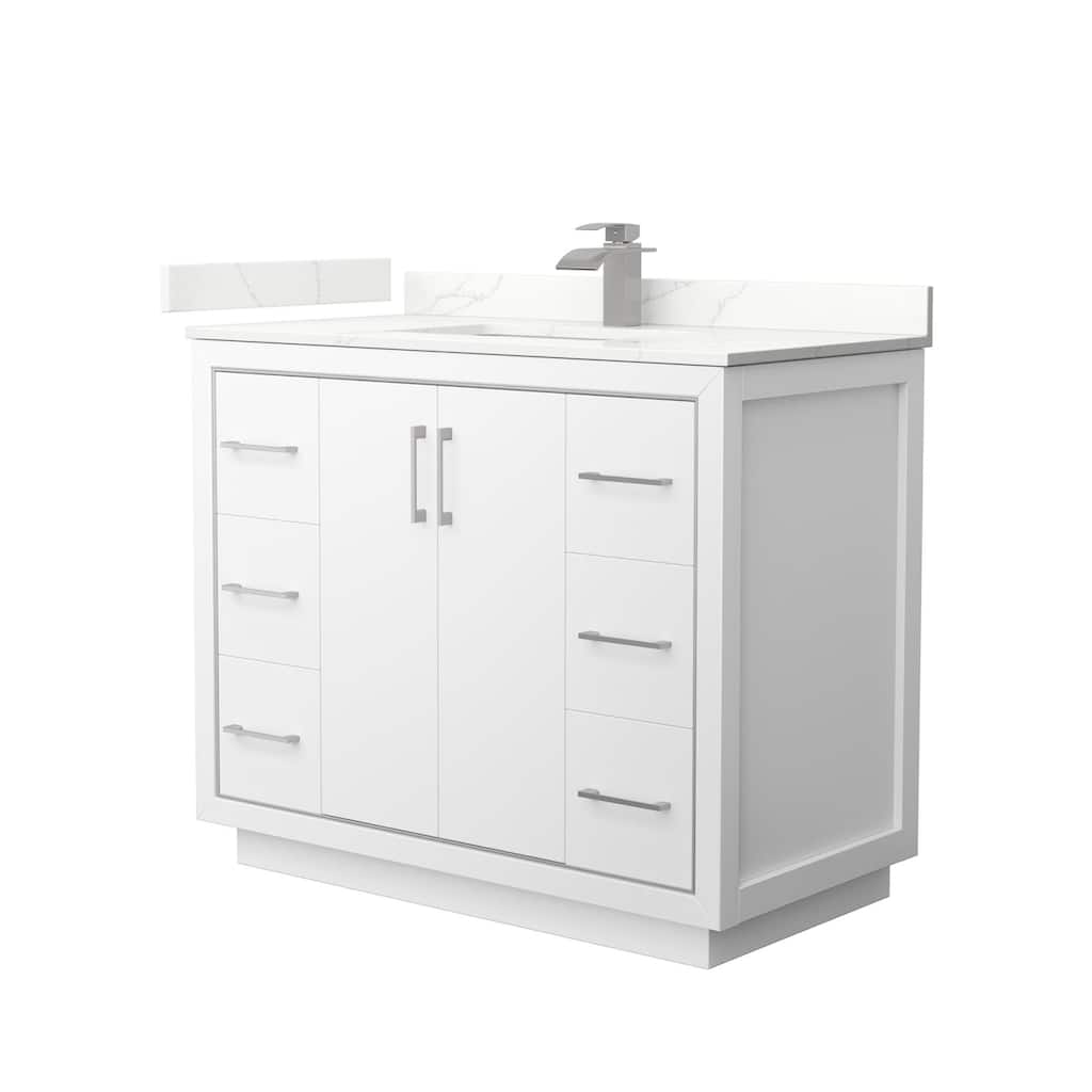 Wyndham Collection WCF111142S-QTZ-UNSMXX Icon 42" Free Standing Single