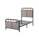 preview thumbnail 3 of 7, Modern Twin Bed Frame with Unique Flower System, Steel Structure, Easy Assembly, Ideal for Memory Foam Mattresses
