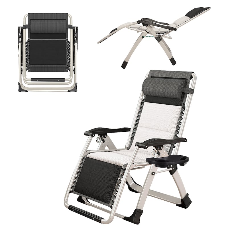 DoCred Zero Gravity Chair, Folding Adjustable Patio Lounge Chair