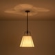 preview thumbnail 54 of 91, Mid Century 4-Light Conical Fabric Shade Lantern Pendant Ambient Light