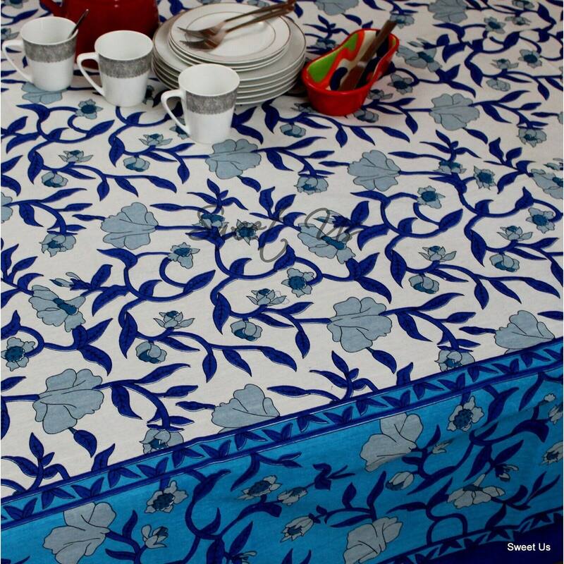 Cotton Sensationally Floral Tablecloth Rectangle Collection
