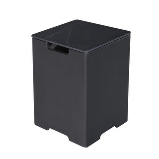 Elementi Plus 25 in. H Marble Porcelain Propane Tank Cover with Removable Lid