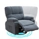 preview thumbnail 23 of 46, 360° Swivel Chair, Upholstered Recliner Chair with Adjustable Backrest Massage Reclining Chai for Living Room Lounge Chair