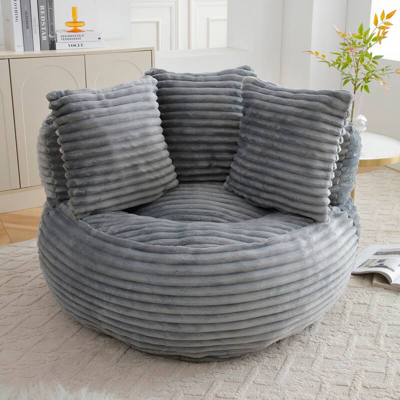 Fabric Large Chair Accent Sofa Lounge Floor Sofa