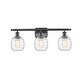 preview thumbnail 4 of 19, Innovations Lighting Belfast 3 Light 26" Bath Vanity Light Matte Black