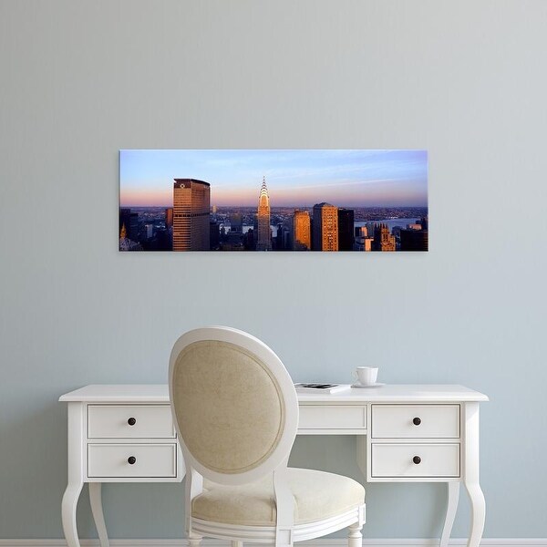 Easy Art Prints Panoramic Images's 'Chrysler Building and Met Life Building, Manhattan, NY skyline' Canvas Art