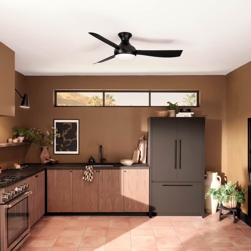 Kichler Lighting Ample 54 in. Integrated LED Indoor/Outdoor Dual Mount Ceiling Fan