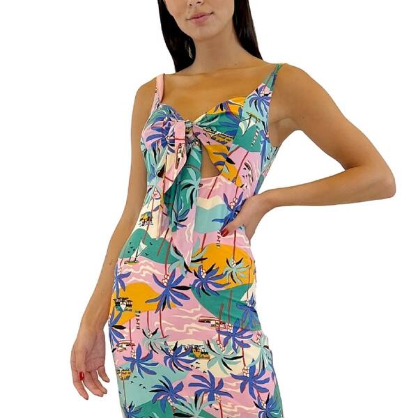 Sam Edelman Women's Island Print Cutout Midi Sundress Pink Size 12 - Bed Bath & Beyond - 40632884 Sam Edelman Women's Island Print Cutout Midi Sundress Pink Size 12 - Bed Bath & Beyond - 40632884