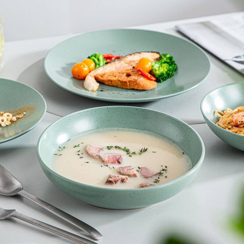 vancasso SABINE Stoneware Speckled Glaze Dinnerware Set