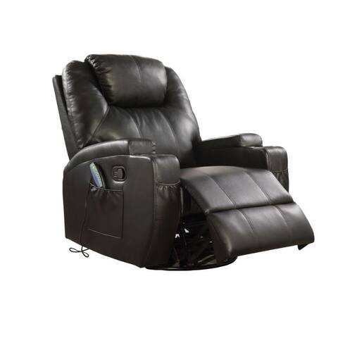 PU Upholstered Rocker Recliner with Swivel
