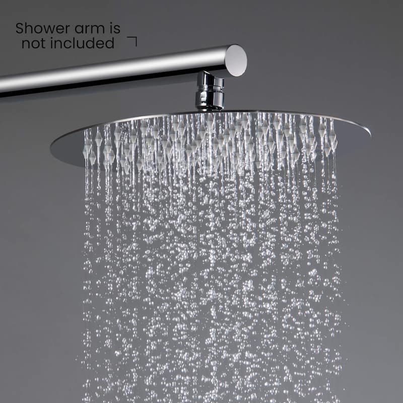 Circular 10" Metal Ultra Thin Profile Rain Shower Head 1.75 GPM