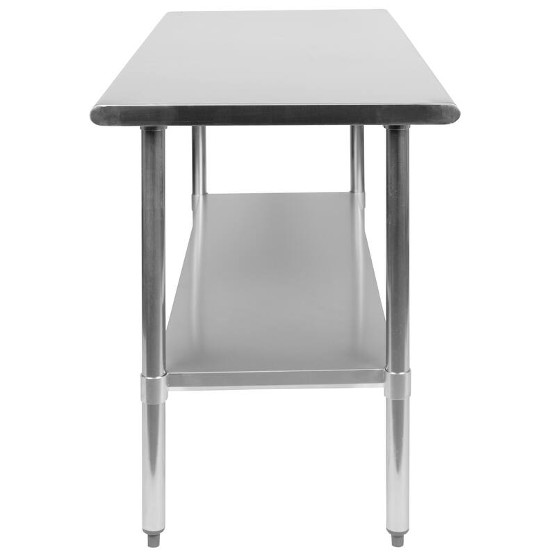 Stainless Steel 18 Gauge Work Table with Undershelf