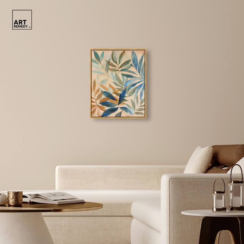Leaf Labyrinth I Canvas by Art Remedy