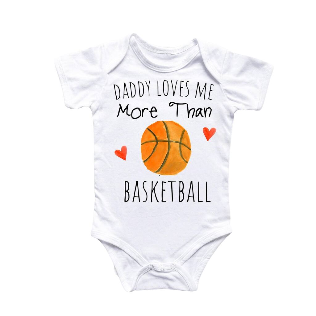 Basketball Love - Baby Boy Girl Clothes Infant Bodysuit Funny Cute Newborn