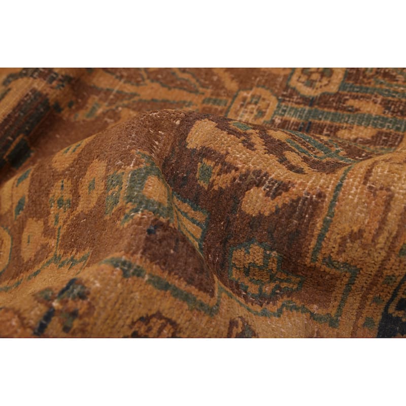 ECARPETGALLERY Hand-knotted Antalya Vintage Brown Wool Rug - 4'11 x 8'4