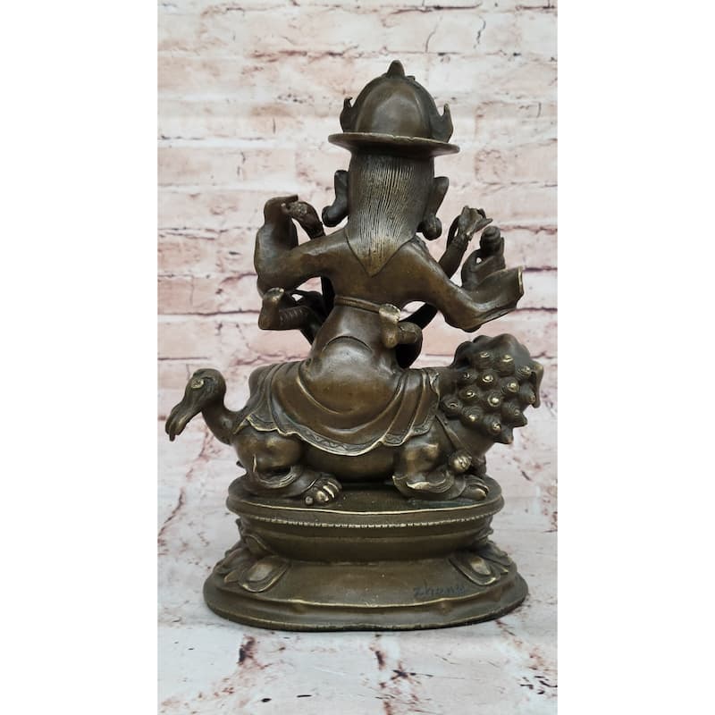 Bronze Vajrayana Deity Statue – Himalayan Protector God Figure Buddhist Art