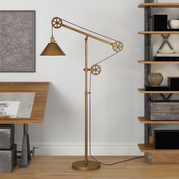 Industrial weave floor lamp cheap