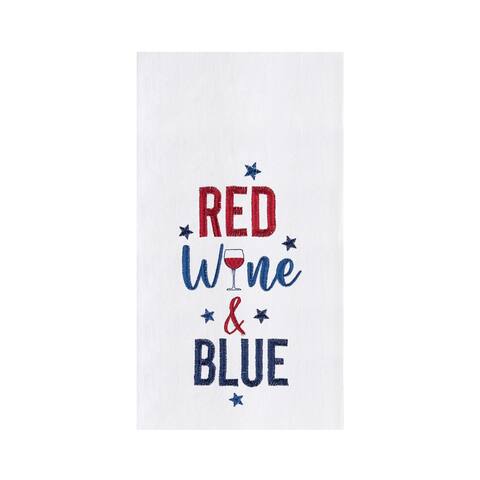 Red, Wine & Blue 4th of July Kitchen Towel