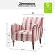 preview thumbnail 11 of 48, HULALA HOME Seip Modern Striped Arm Chair with Spindle Wood Legs Set of 2