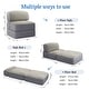 preview thumbnail 13 of 20, WOWMAX Convertible Folding Sofa Bed Folding Chair Bed with Back Bolster
