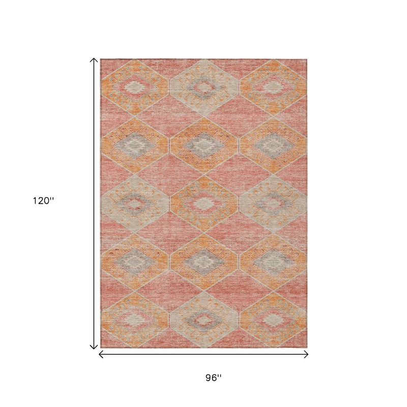 HomeRoots Aztec Transitional Rectangle Outdoor Rug