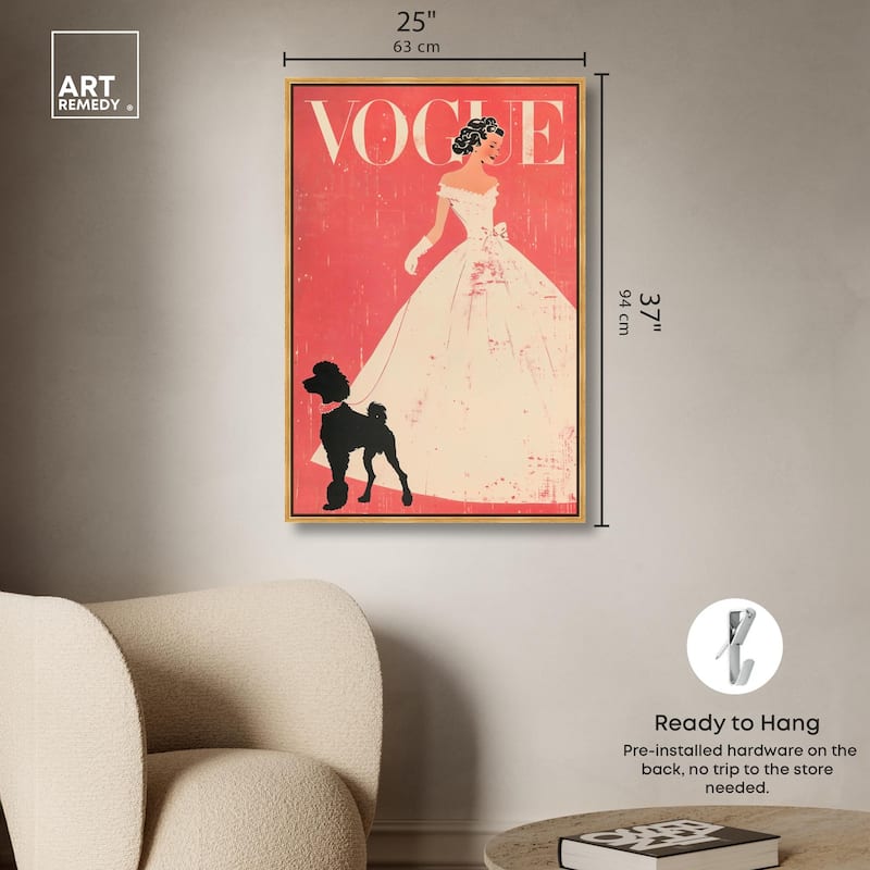 Red and Ivory Cover Canvas by Art Remedy