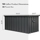 preview thumbnail 12 of 15, Outdoor Storage Deck Box Waterproof, Large Patio Storage Bin (Dark Gray)