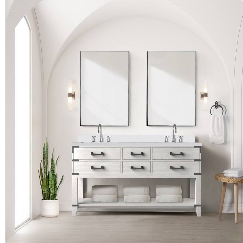 Norwalk Bath Vanity with Quartz Top, Sink and Mirror