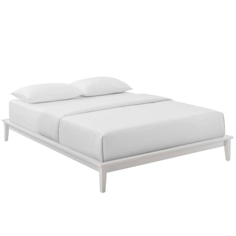 Carson Carrington Roldal Full Wood Platform Bed - White
