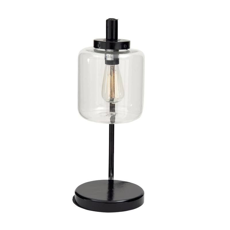 Metal Room Accent Lamp - Black - Roche River Decor