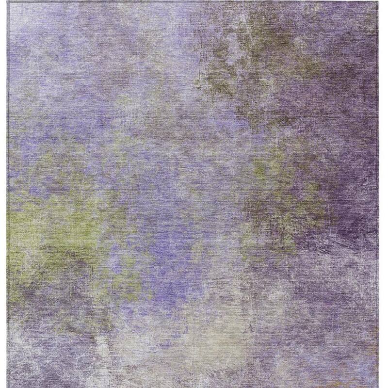 HomeRoots Abstract Transitional Rectangle Outdoor Rug