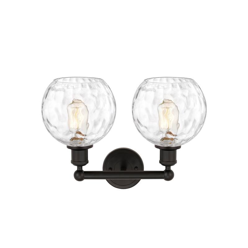 Innovations Lighting Athens Water Glass - 2 Light 17" Bath Vanity Light