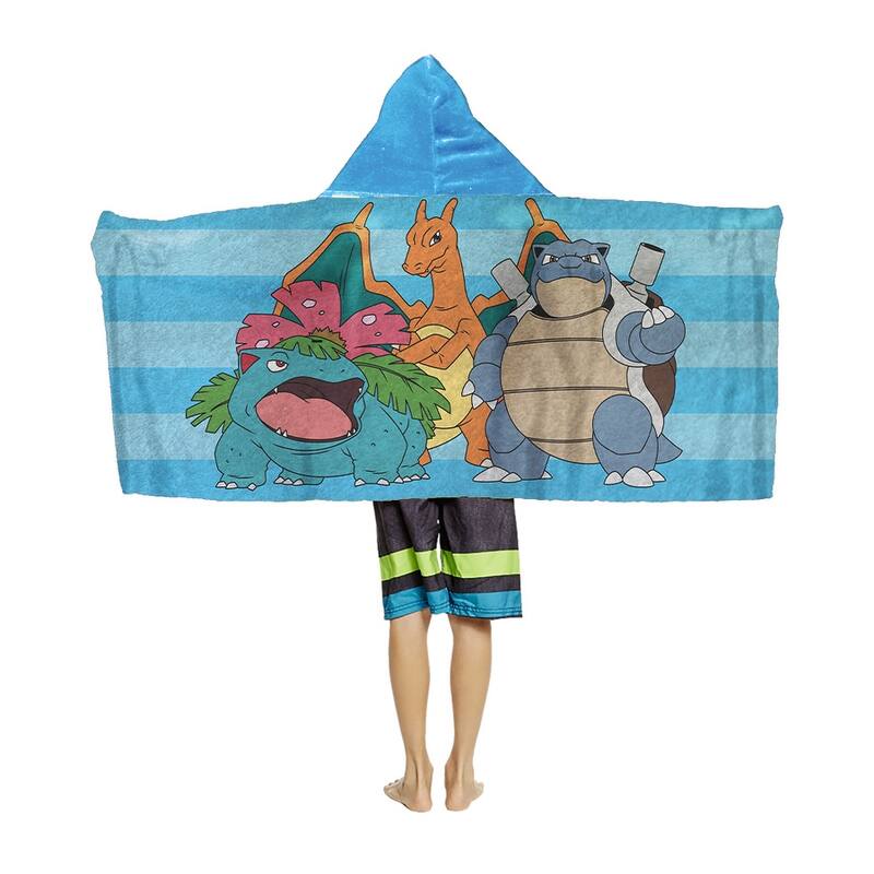 Pokemon Hooded Youth Beach Towel