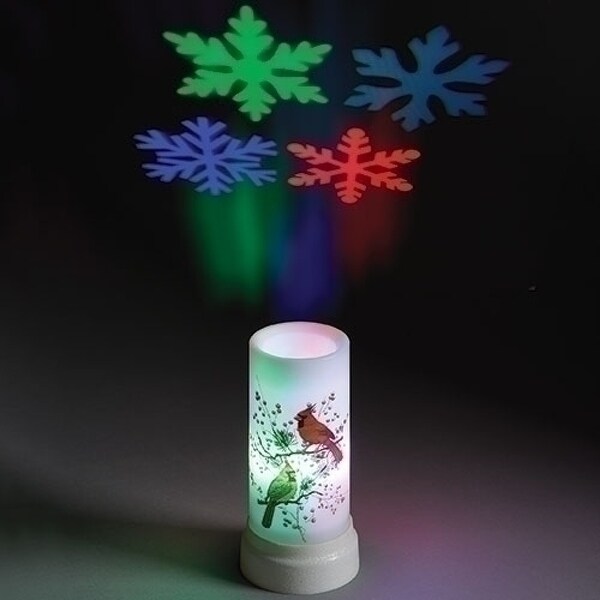Battery operated snowflake projector outlet