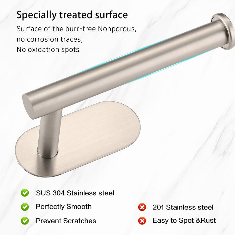 Dornberg Self Adhesive Bathroom Toilet Paper Holder Stand no Drilling