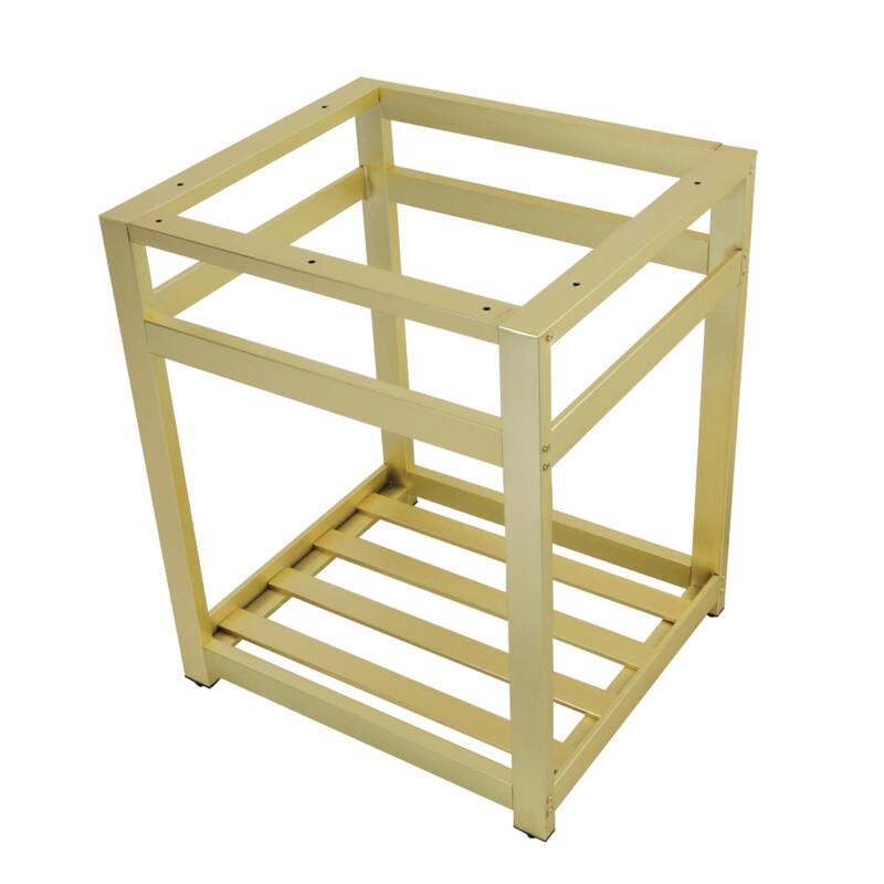 Kingston Brass 25" Wide x 30" High Console Stand - Brushed Brass