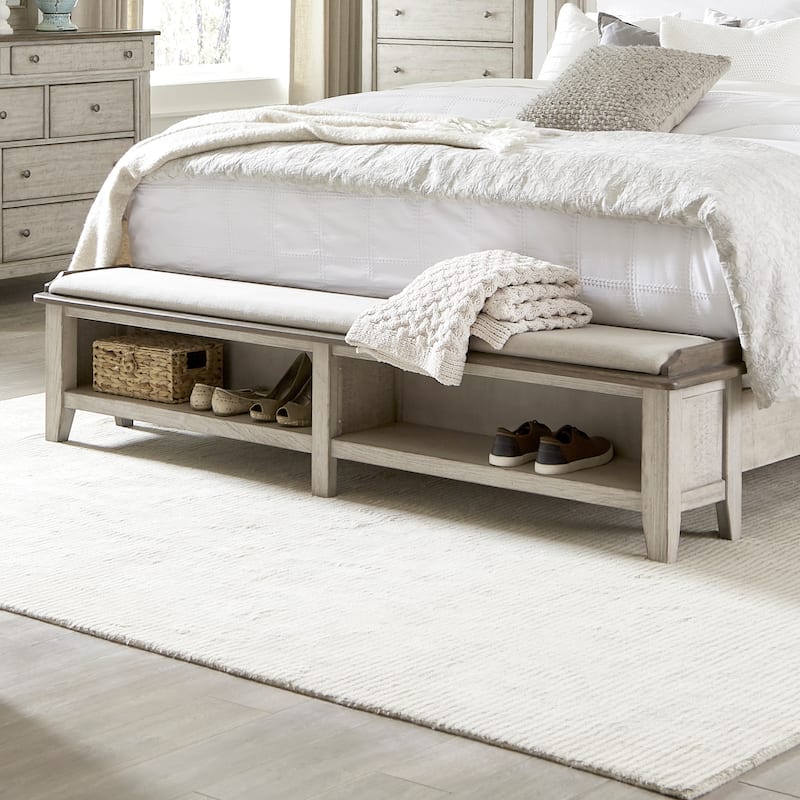 Liberty Furniture Ivy Hollow Storage Bed, Dresser & Mirror, Chest, Night Stand - King, Queen