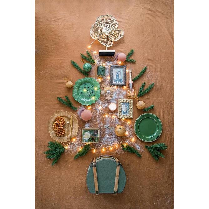 D3.9" Christmas Ball Ornaments, Glass Decorative Hanging Ball Christmas Tree Ornaments for Holiday, Set of 6