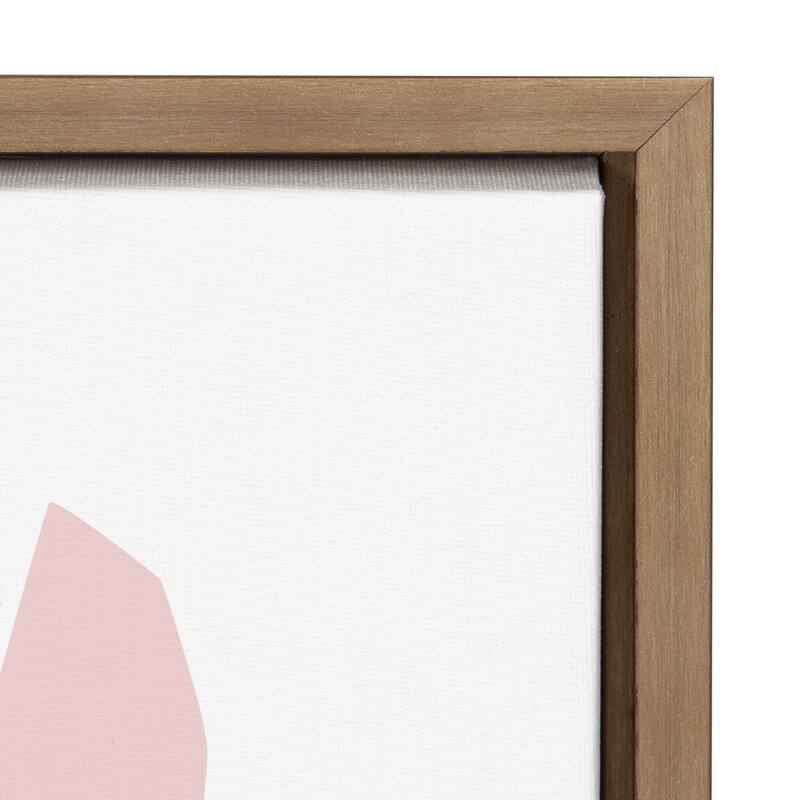 Kate and Laurel Sylvie Paper Flowers Framed Canvas by Myriam Van Neste