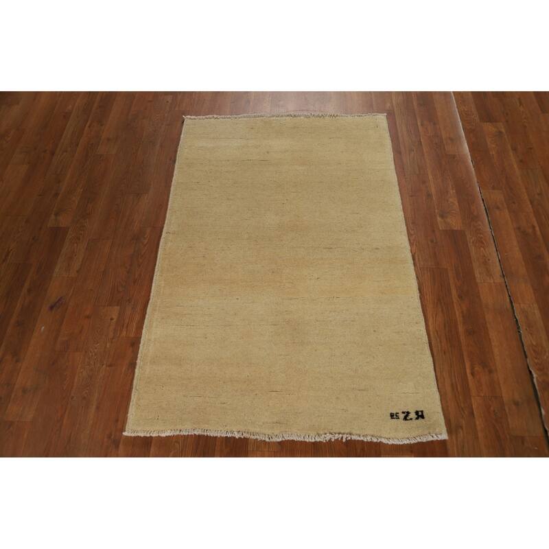 Gabbeh Modern Accent Rug Handmade Wool Carpet - 2'8"x 4'0"